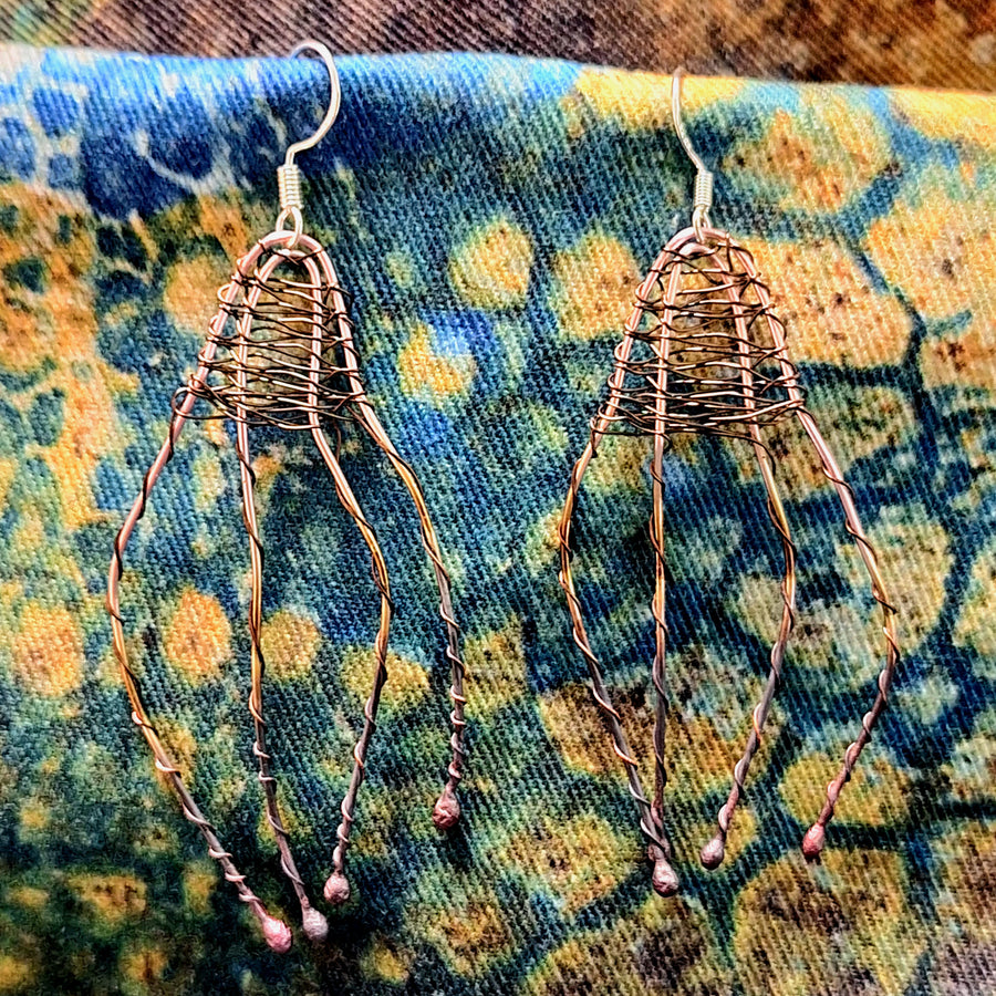 Aly de Groot Jellyfish Earrings - Bronze