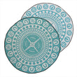 Load image into Gallery viewer, Starwin Social Enterprise, Aboriginal Mats - Garrima Teal