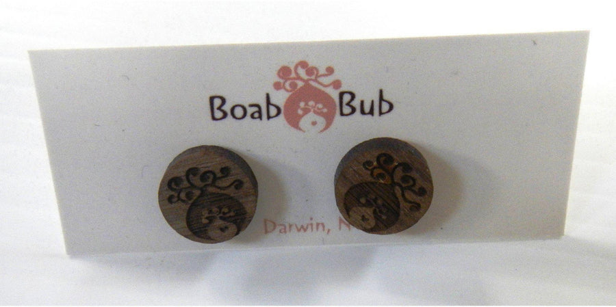 Starwin Social Enterprise, Boab Bub Wood Earrings - Boabs