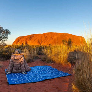 Recycled Mats: Water Dreaming Blue