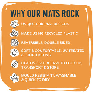 Recycled Mats - Gum Leaves & Waterholes