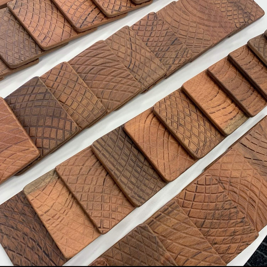 Manapan Coasters: Carved
