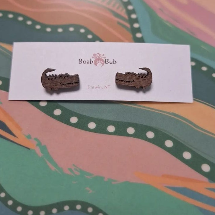 Boab Bub Wood Earrings - Crocs