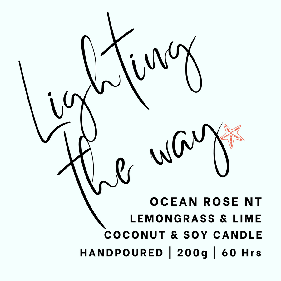 Ocean Rose Inspiration Candle: Lemongrass
