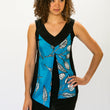 Load image into Gallery viewer, All Figured Out Top - Leonie Blue Apples
