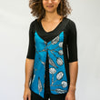 Load image into Gallery viewer, All Figured Out Top - Leonie Blue Apples
