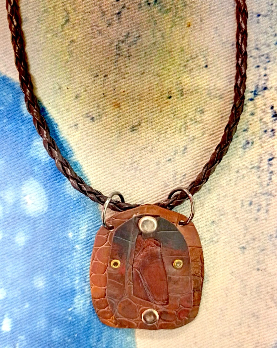 Aly de Groot: Croc Leather Necklaces