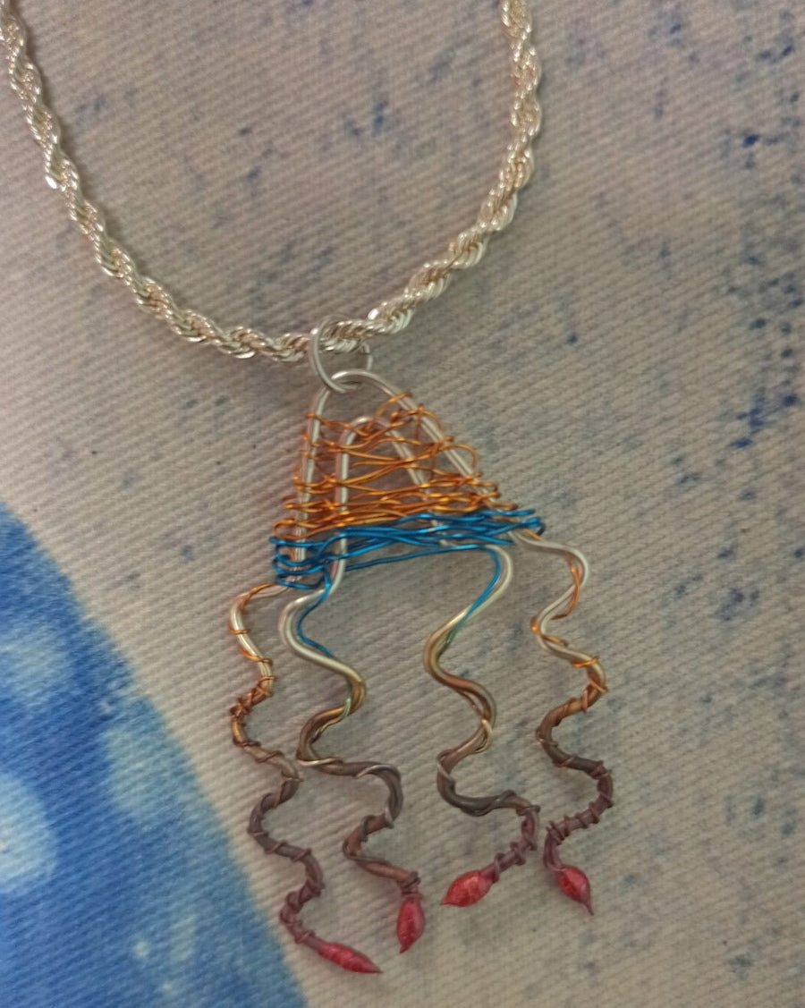 Aly de Groot Jellyfish Silver Necklace