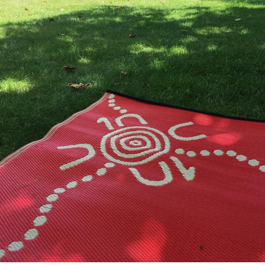 Recycled Mats - Tracks Red