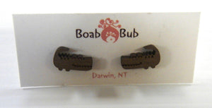Starwin Social Enterprise, Boab Bub Wood Earrings - Crocs