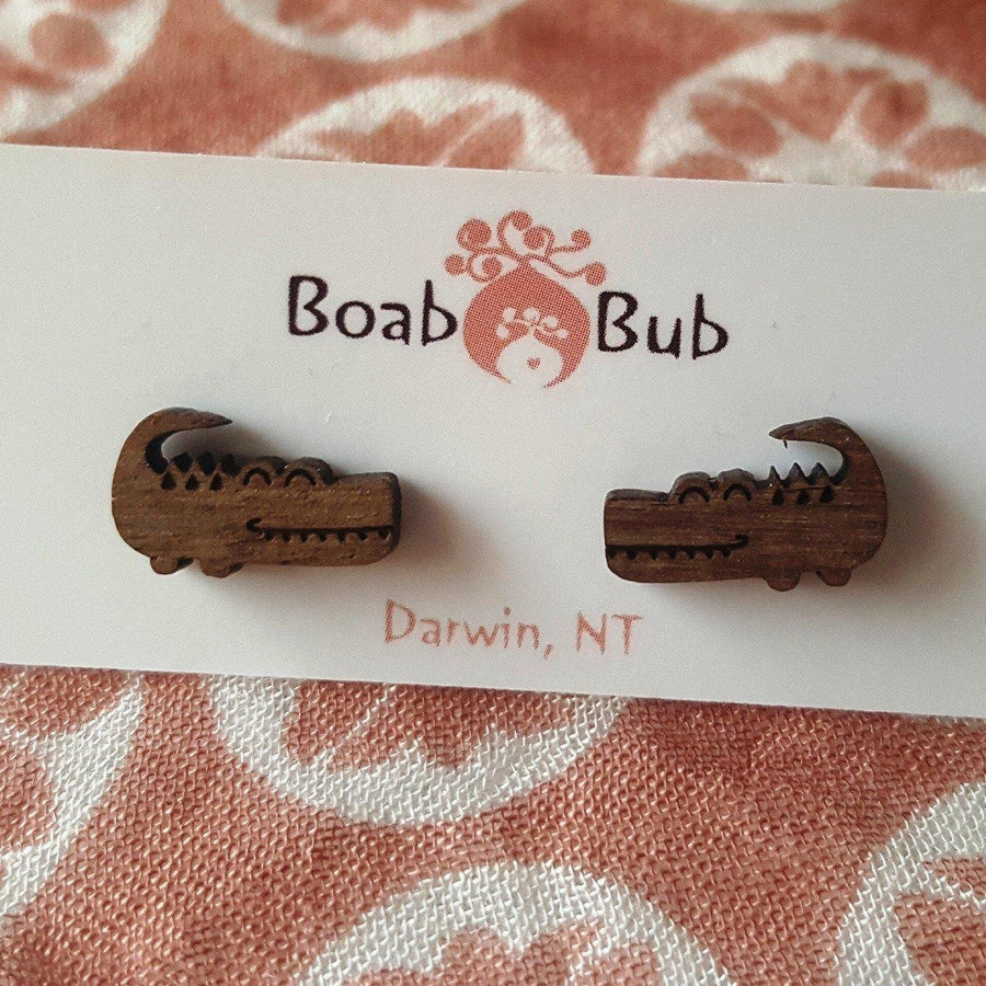 Starwin Social Enterprise, Boab Bub Wood Earrings - Crocs