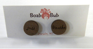 Starwin Social Enterprise, Boab Bub Wood Earrings - Just Breathe